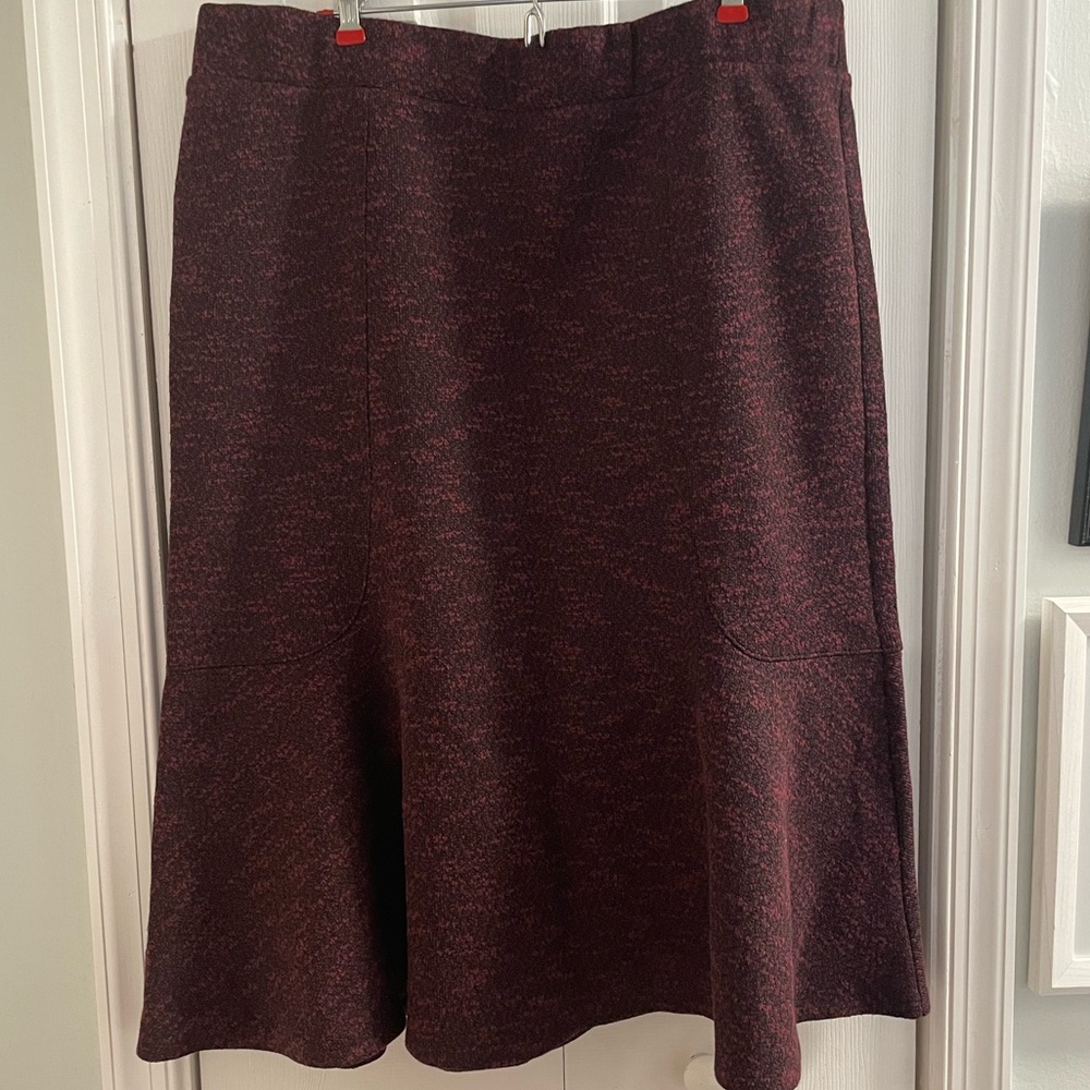 Winter skirt with mermaid hem
